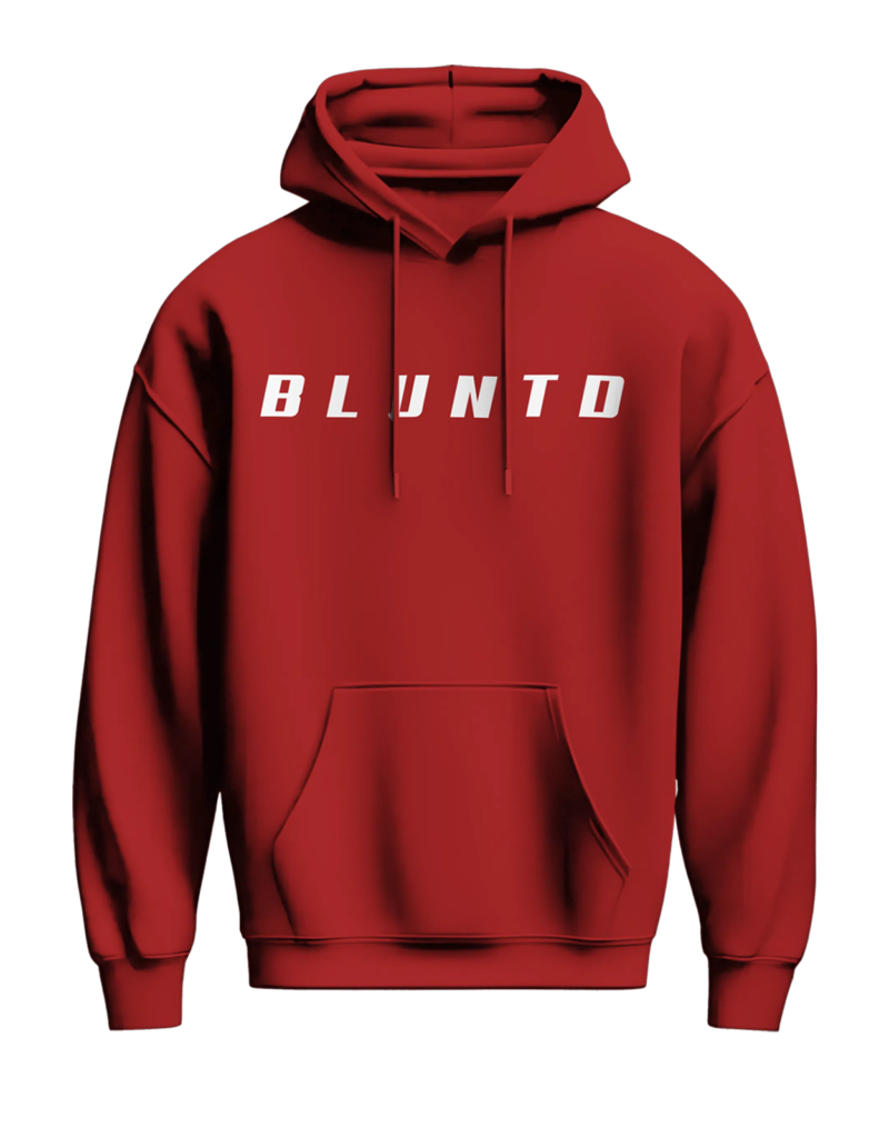 BLUNTD-Classic-Logo-red-Hoodie