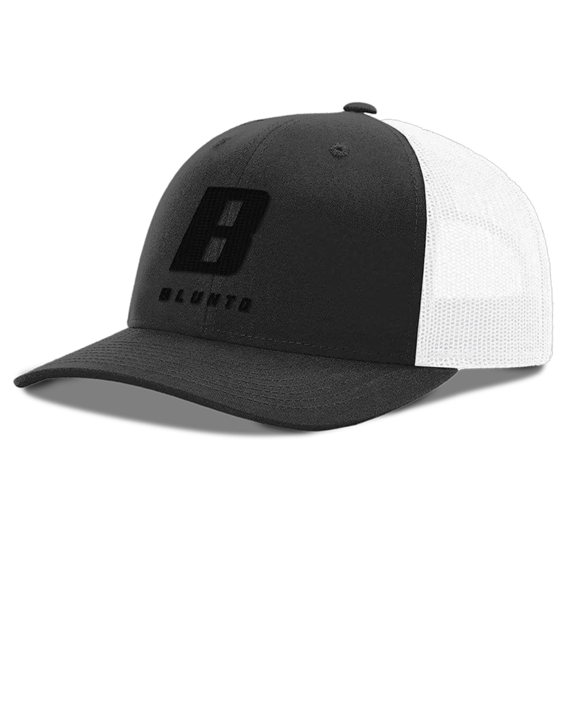 bluntd-red-logo-trucker-hat